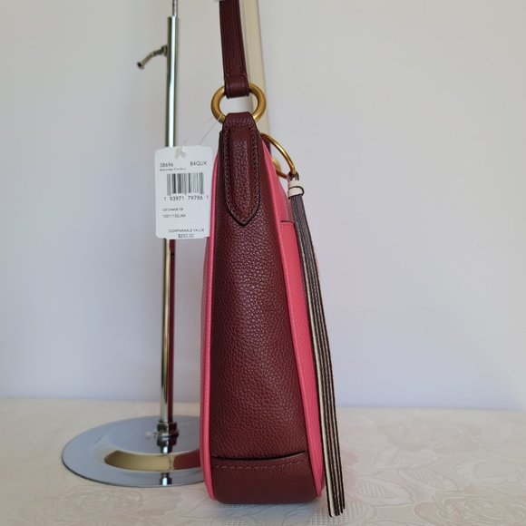 COACH Chaise Colorblocked Pebbled Leather Crossbody- Confetti Pink Multi ⭐ - Picture 10 of 16